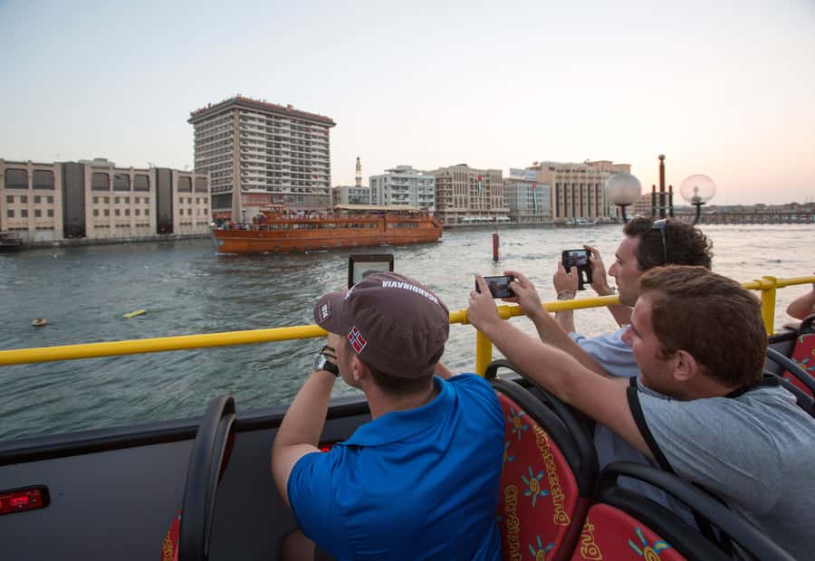 Dubai: City Sightseeing HOHO Bus Tour + Sunset & Night Tour - The Sunset and Night Tour after dark
