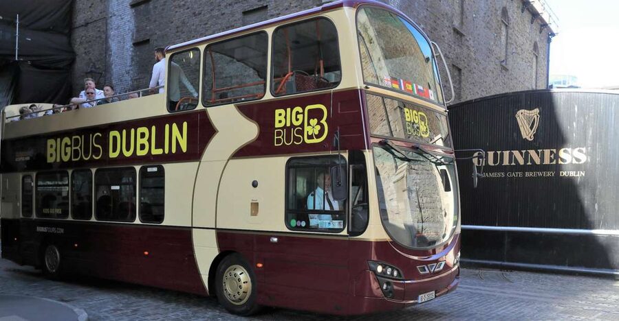 Dublin: Guinness Storehouse Ticket & Hop-on Hop-off Bus Tour - The route from O’Connell Street to Guinness