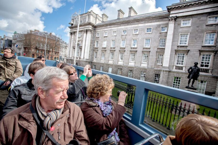 Dublin: Hop-on Hop-off Bus Tour - From O’Connell Street to Trinity College