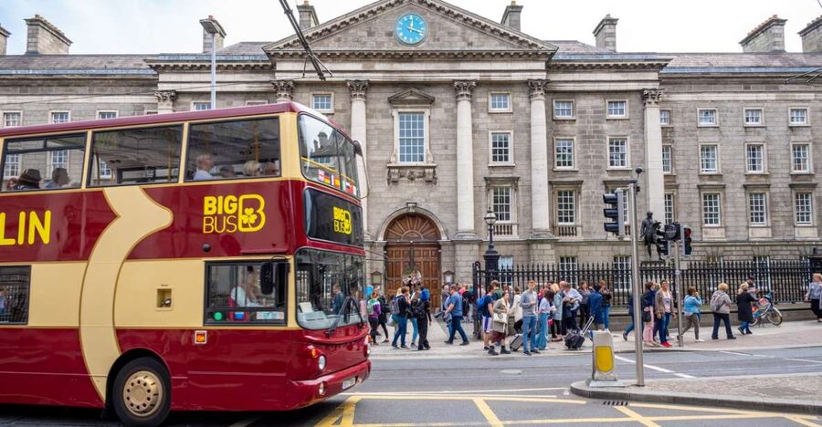Dublin: Jameson Whiskey Distillery & Hop-on Hop-off Bus Tour - Trinity College, Nassau Street, and the Georgian center