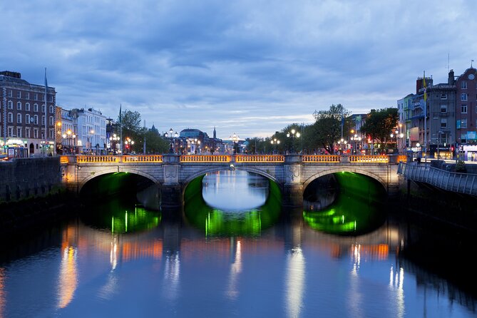 Dublin Live Guided Panoramic Open-Top Night Bus Tour - The Docklands and Samuel Beckett Bridge