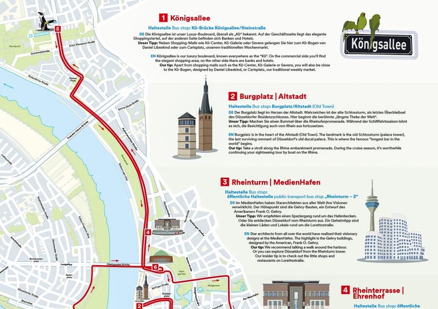 Düsseldorf: 24-Hour Hop-On Hop-Off Ticket - Why this bus works well in Düsseldorf