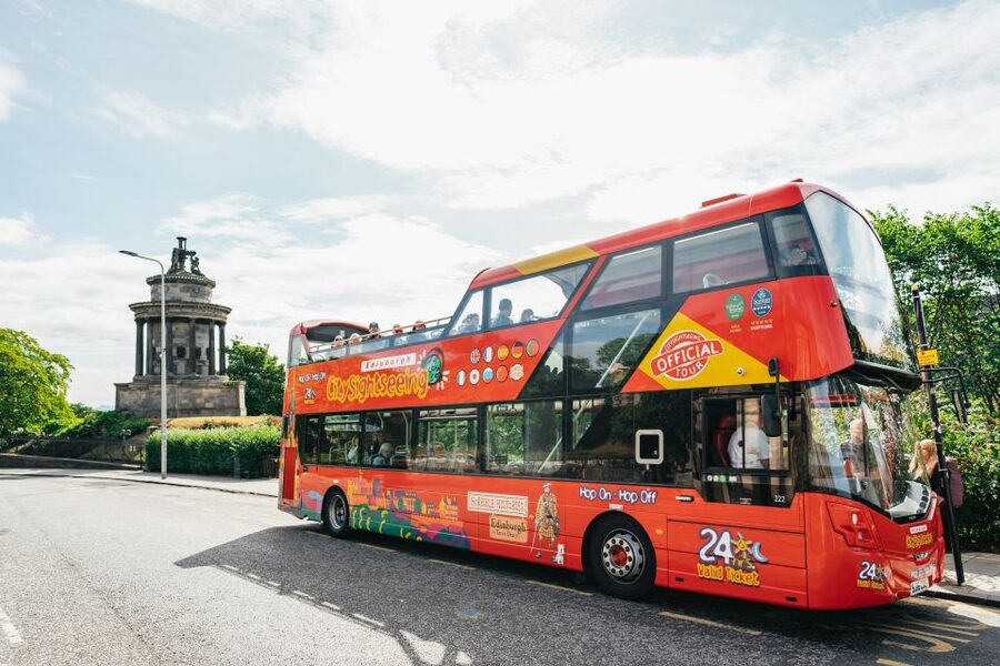 Edinburgh: City Sightseeing Hop-On Hop-Off Bus Tour - Lothian Road and the western approach