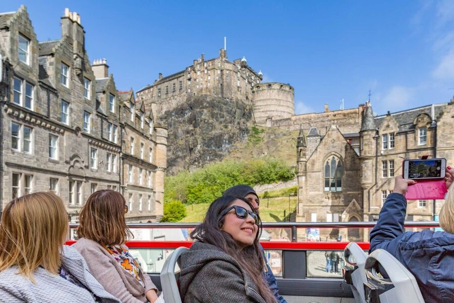 Edinburgh: Hop-On Hop-Off Bus Pass with 3 City Tours - The blue Majestic route, out to Leith and Britannia