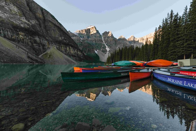 Explore Moraine and Louise Roundtrip from Banff Shared Bus Tour - Two famous lakes without the driving work