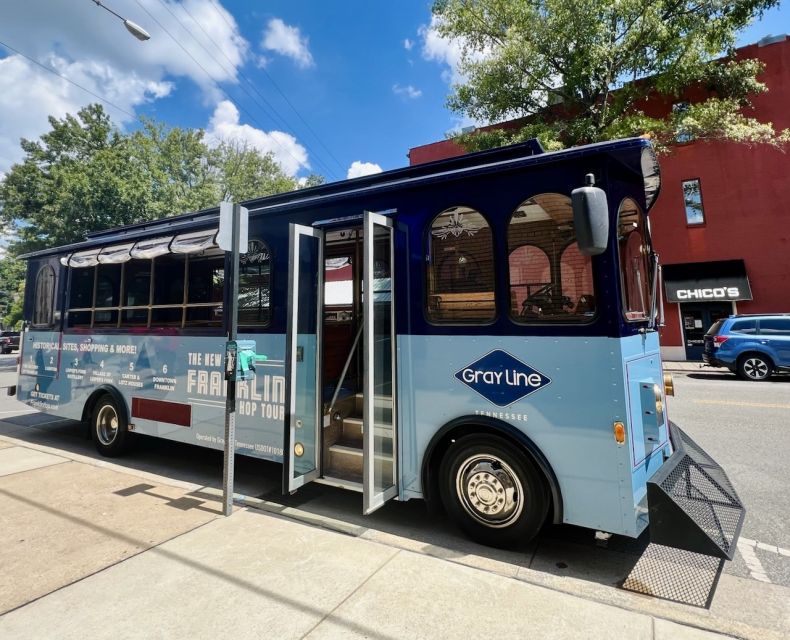 Franklin: Trolley Hop-On and Hop-Off Tour - Downtown Franklin between the historic sites