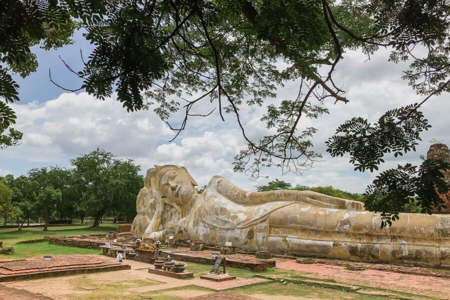 From Bangkok: Ayutthaya Day Tour by Bus with River Cruise - Wat Mahathat and the Buddha in the tree