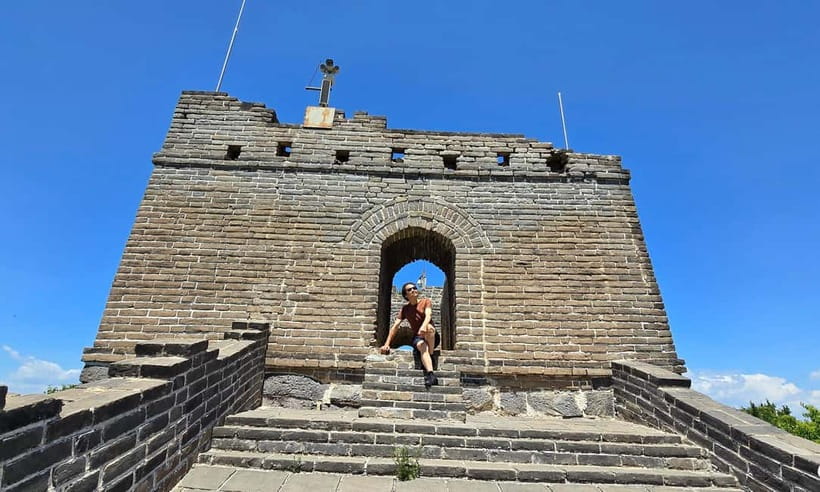 From Beijing: Two Badaling Great Wall Bus Tour w Tickets - The 1.5-hour ride to restored Badaling
