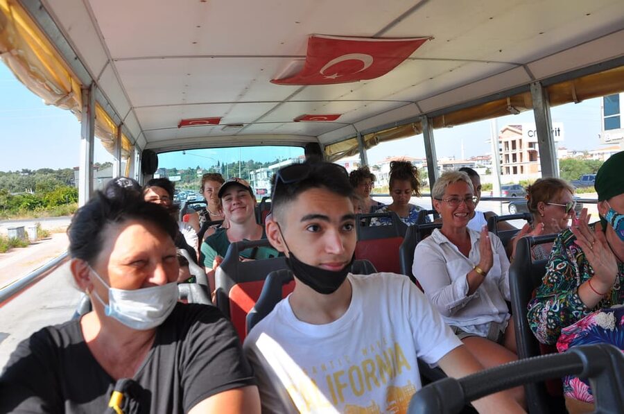 From City of Side: Cabrio Bus Safari & Boat Tour with Lunch - Seleukia, aqueducts, and the stops that may change