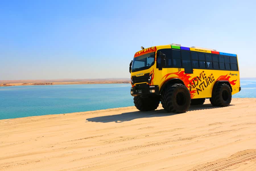 From Doha: Exclusive Monster Bus Safari Experience - The Monster Bus turns dune bashing into the main event