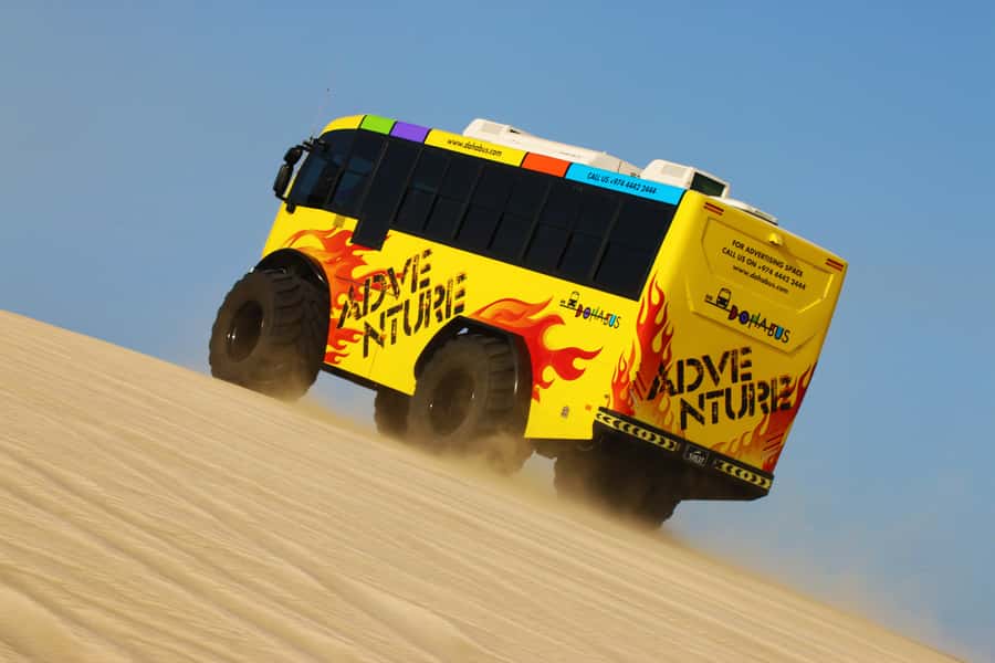 From Doha: Exclusive Monster Bus Safari Experience - Forty-five minutes across the Sealine dunes