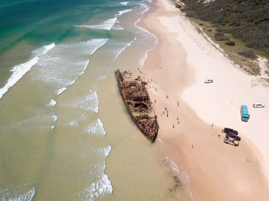 From Hervey Bay: K'gari, Fraser Island Full-Day Coach Tour - Optional scenic flight from the beach