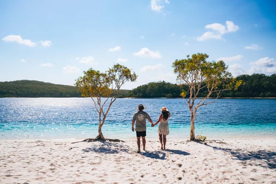 From Hervey Bay: K'gari, Fraser Island Full-Day Coach Tour - The ferry crossing sets the scene