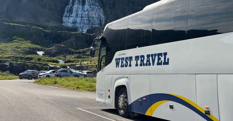 From Isafjordur: Dynjandi Waterfall Guided Day Trip by Bus - Ninety minutes at the falls