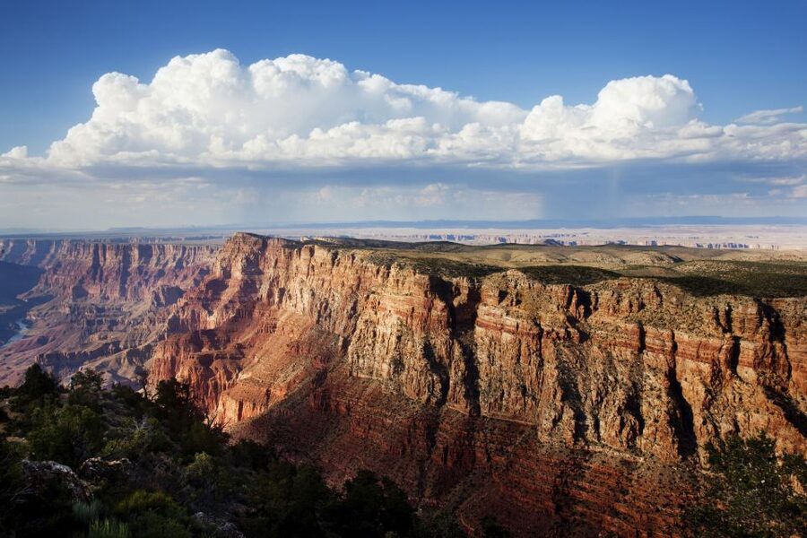 From Las Vegas: Grand Canyon National Park Day Tour by Bus - Bright Angel Lodge adds a second view and a different stop