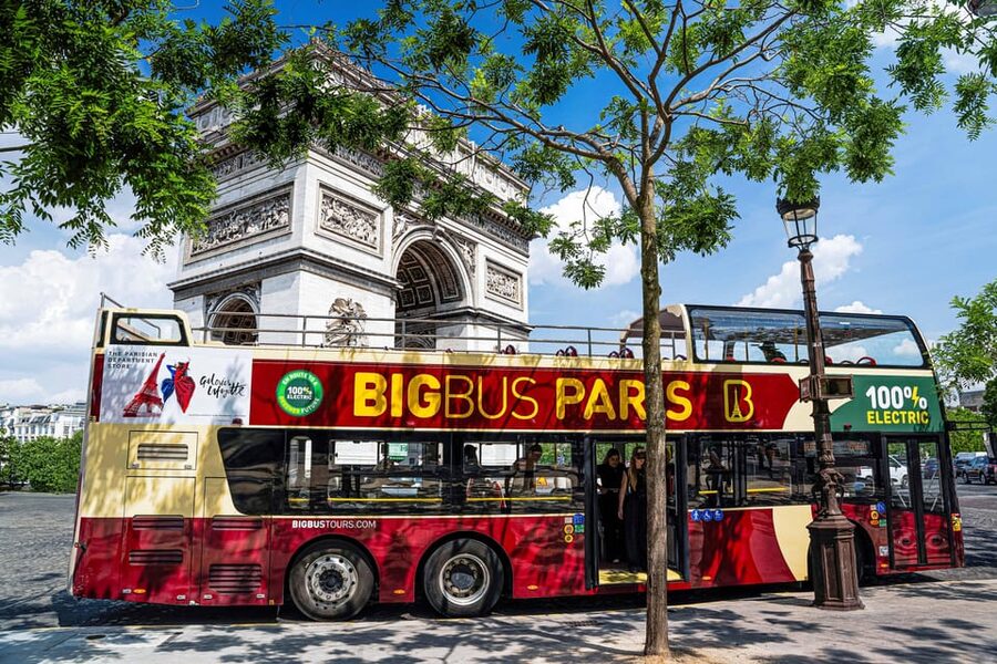 From London: Paris Tour with Sightseeing Bus & Lunch Cruise - Seeing Paris from the hop-on hop-off bus