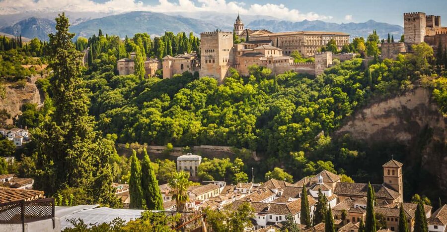 From Malaga: Day Trip to Alhambra by Bus with Entry Tickets - Alcazaba: fortress walls and views over Granada
