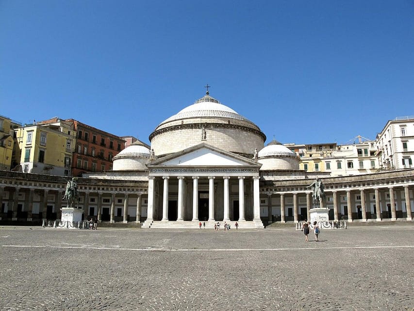 From Naples: bus city tour small group - Piazza del Plebiscito begins the city story