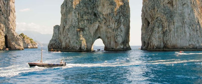 From Naples: Complete Capri Guided Boat and Bus Tour - The ride down to Capri town