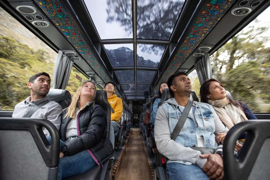 From Queenstown Milford Sound Cruise & Glass-Roof Coach Tour - The coach ride back to Queenstown