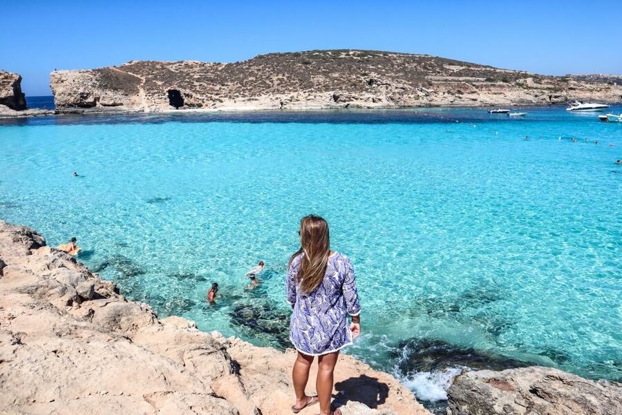 From Sliema: Gozo, Comino & The Blue Lagoon Boat & Bus Tour - Gozo’s harbour and the ride to Victoria