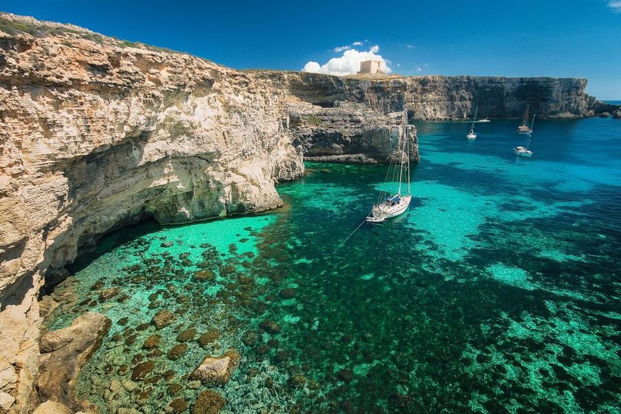 From Sliema: Gozo, Comino & The Blue Lagoon Boat & Bus Tour - Victoria and the Citadel in 75 minutes