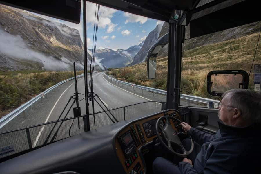 From Te Anau: Milford Sound Cruise & Glass-Roof Coach Tour - The Homer Tunnel and the approach to Milford Sound