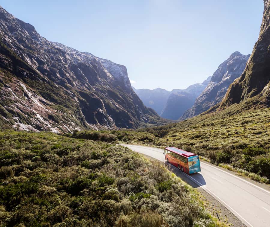From Te Anau: Milford Sound Extended Cruise and Coach Tour - Mirror Lakes and the first scenic pause