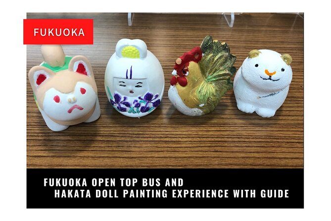 Fukuoka Open Top Bus and Hakata Doll Painting Experience with Guide - Seeing Fukuoka from the roofless bus