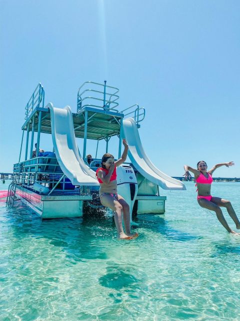 Full Day Double Decker Pontoon Boat Rental- Okaloosa Island - Cruising through Destin Harbor