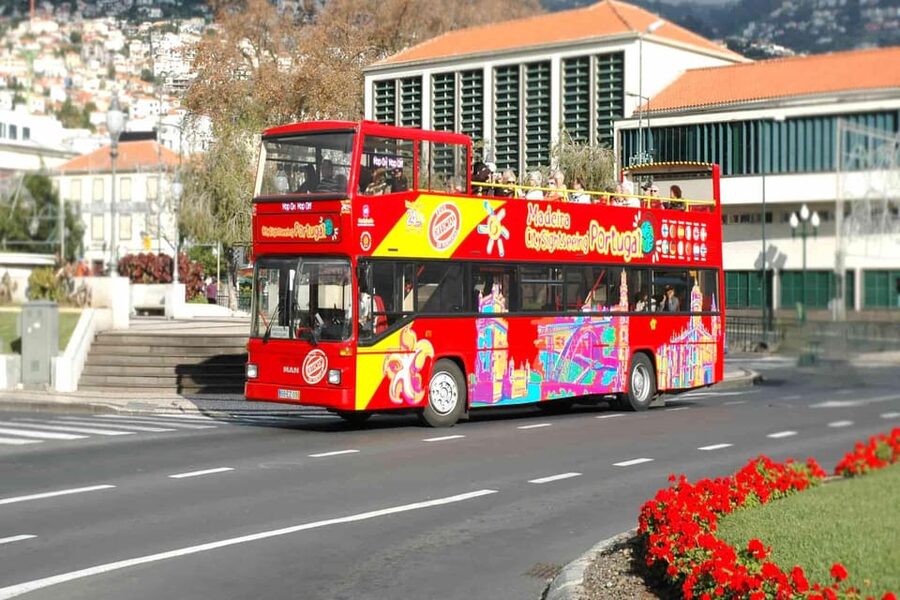 Funchal: City Sightseeing Hop-On Hop-Off Bus Tour - The Blue Route climbs to Monte