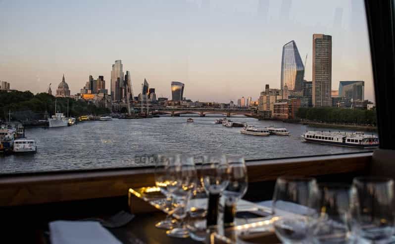 Gastronomic 6-course fine-dining dinner on Luxury London Bus - A restaurant table that rolls through central London