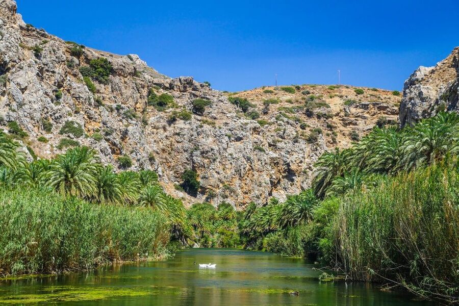 Georgioupolis: Preveli Palm Beach Day Trip by Bus and Boat - Free time in a traditional village