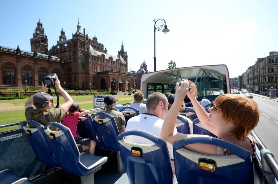 Glasgow: City Sightseeing Hop-On Hop-Off Bus Tour - Theatre Royal and the final central stops