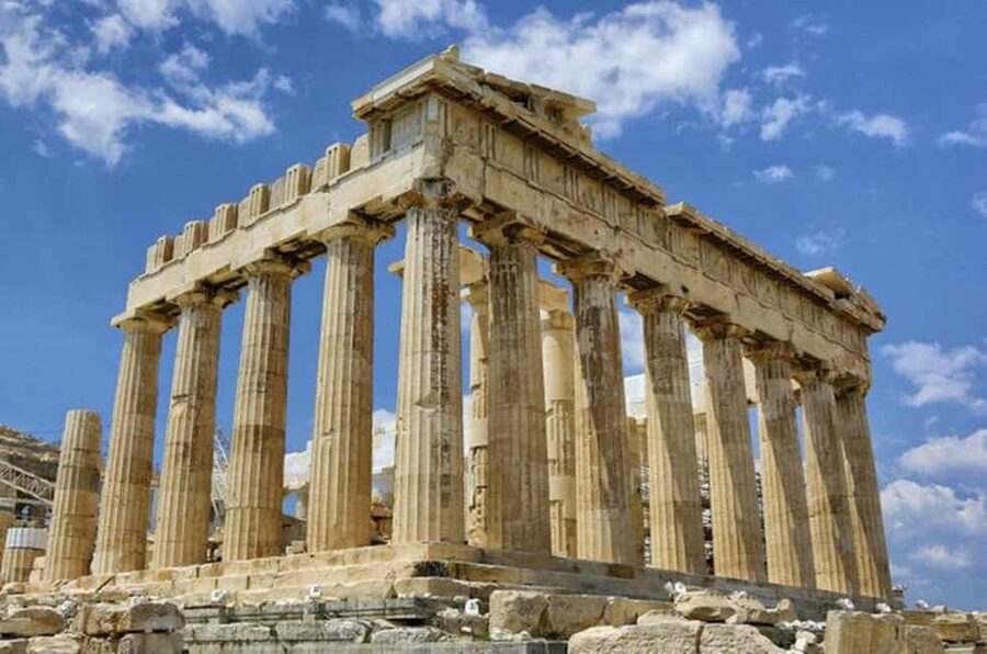 Guided walking tour of Acropolis with bus city tour - Seeing Athens from the air-conditioned bus