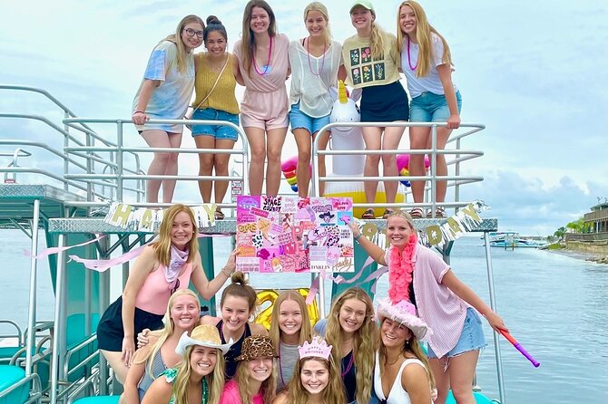 Half Day Double Decker Pontoon Boat Rental- Fort Walton Beach - Lily Pads and Paddle Boards
