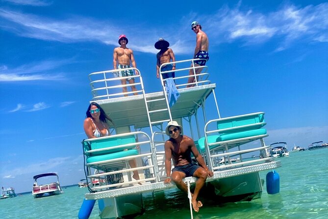 Half Day Double Decker Pontoon Boat Rental from Okaloosa Island - Looking for dolphins, turtles, manatees, and fish