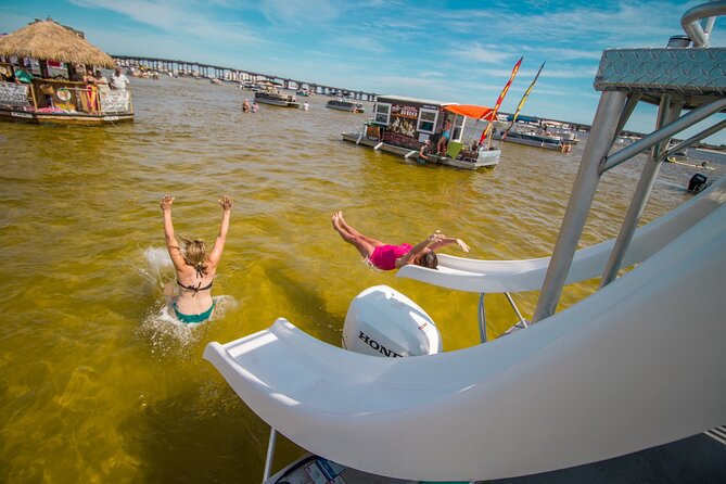 Half Day Double Decker Pontoon Boat Rental from Okaloosa Island - Crab Island and the importance of planning ahead