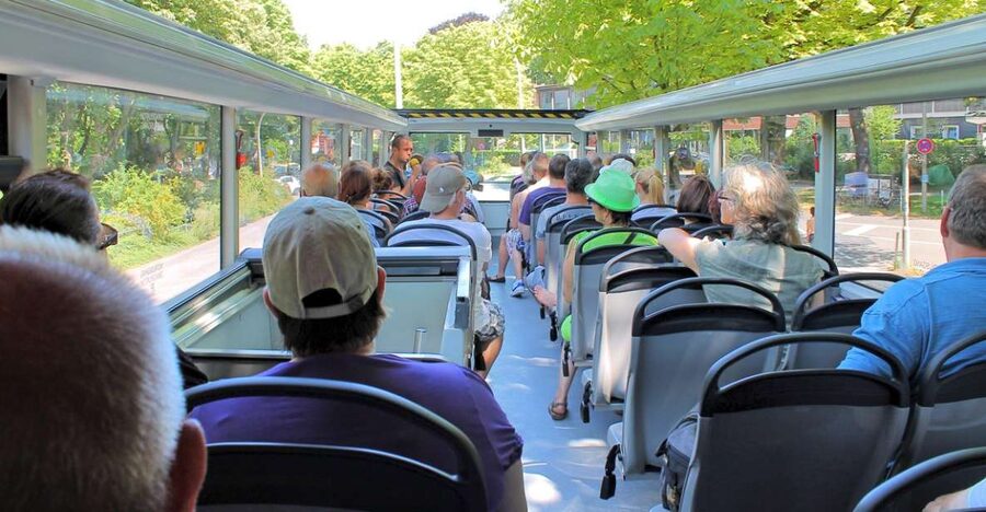 Hamburg: Hop-On Hop-Off Bus Tour Family Ticket - Reeperbahn and St. Michaelis Church