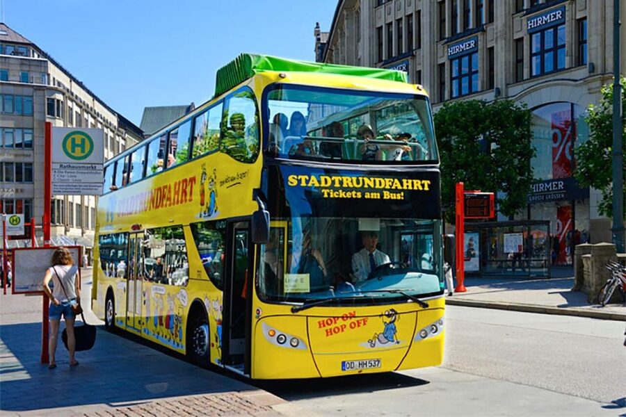 Hamburg: Hop-On Hop-Off Bus Tour Yellow Double Decker - Starting at Landungsbrücken Bridge 4