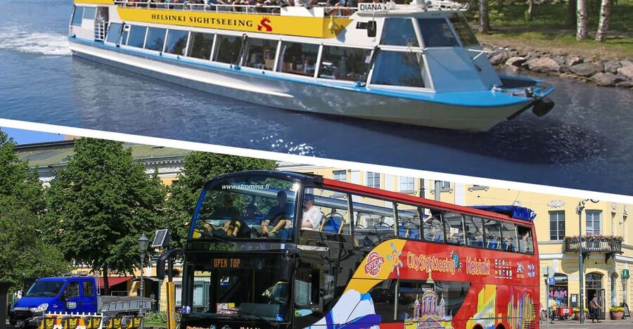 Helsinki by Bus and Boat 24-Hour Combo Ticket - Key points at a glance