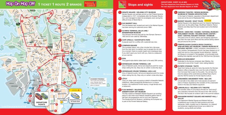 Helsinki: City Sightseeing Hop-On Hop-Off Bus Tour - A practical way to see Helsinki in one or two days
