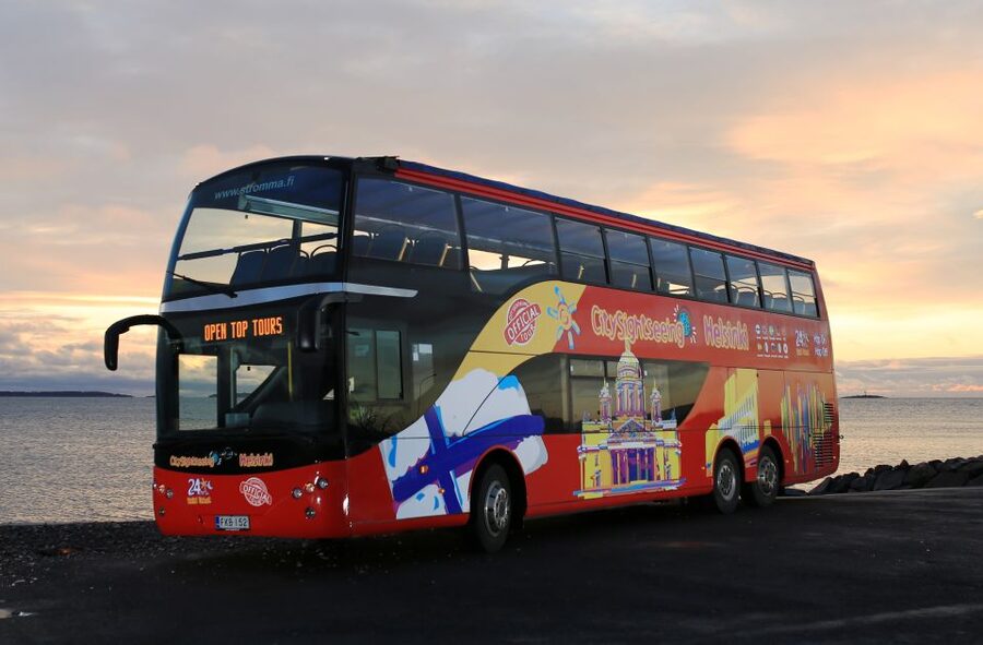 Helsinki: City Sightseeing Hop-On Hop-Off Bus Tour - Rock Church, Sibelius Monument, and the Olympic district