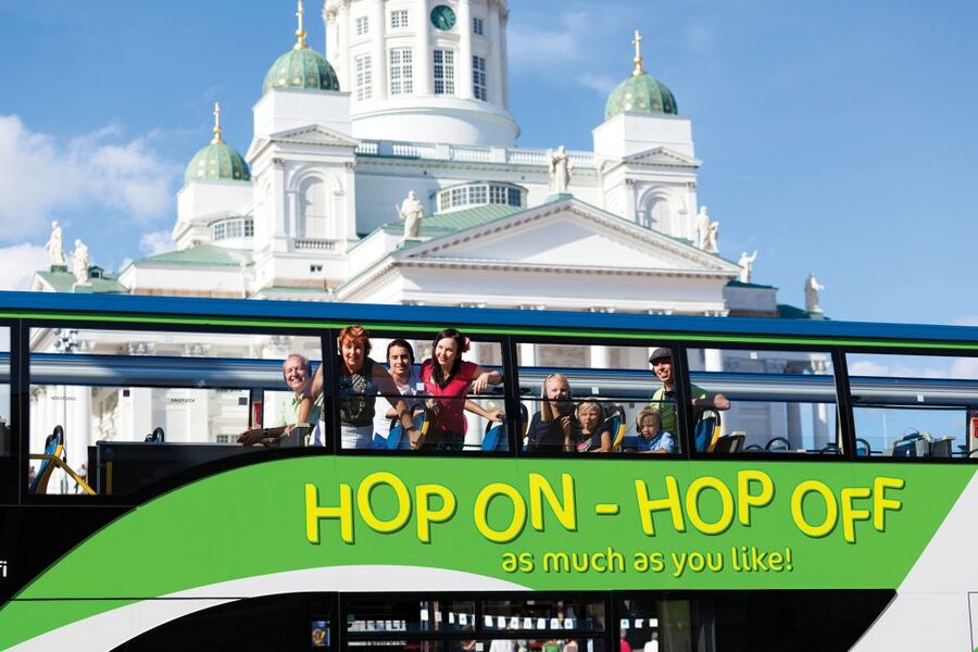 Helsinki: Hop-On Hop-Off Bus Tour & City Highlights Cruise - Move inland from Senate Square