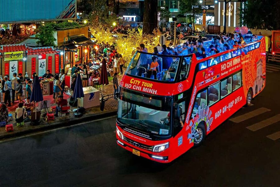Ho Chi Minh City: Late-Night Open-Top Bus Tour - From District 1 to Ba Son Bridge