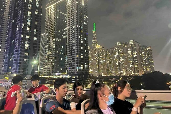 Ho Chi Minh City Night Hop-On Hop-Off Bus Tour - What you see from the road