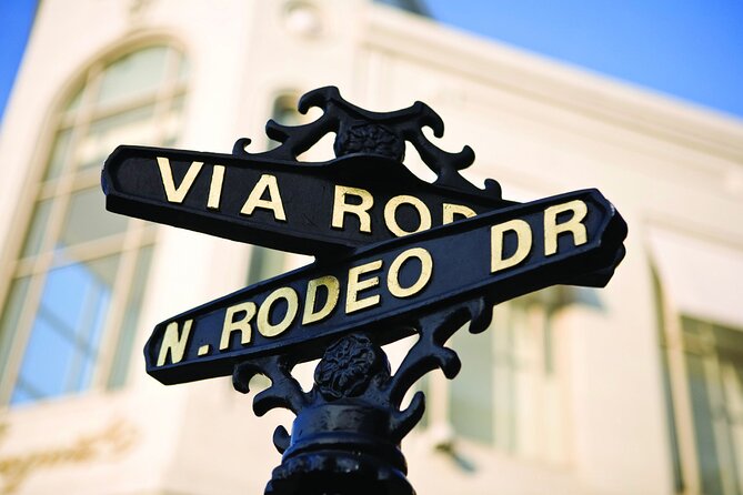 Hollywood, Beverly Hills & Celebrity Homes by Open Air Bus - Beverly Hills, its sign, and Rodeo Drive