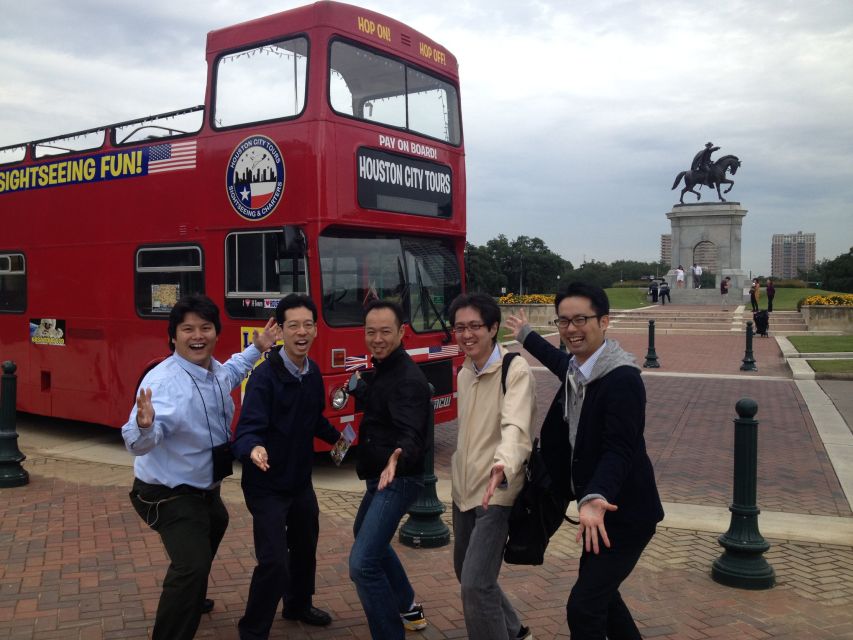 Houston: Guided City Tour by an Open-Top Double Decker Bus - Choose your seat with Houston weather in mind
