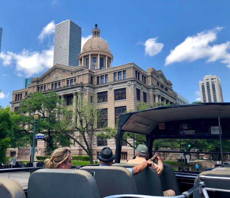 Houston: Guided City Tour by an Open-Top Double Decker Bus - Toyota Center and Discovery Green