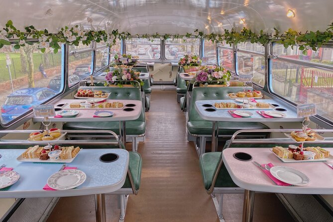 Irish Afternoon Tea on 1960s Vintage Bus in Dublin - Afternoon tea with Dublin moving past the glass